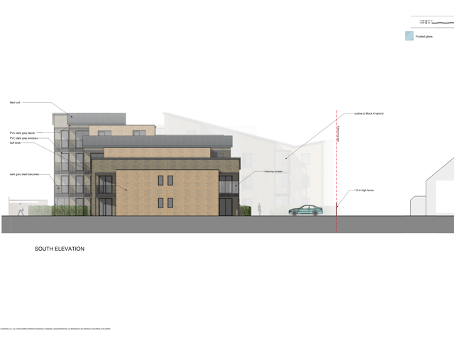 AMENDED SOUTH EAST ELEVATION BLOCK B 542238 South