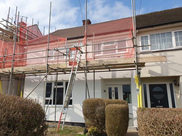 External Wall Insulation Works In Progress South Oxhey Mar 2022 (11)