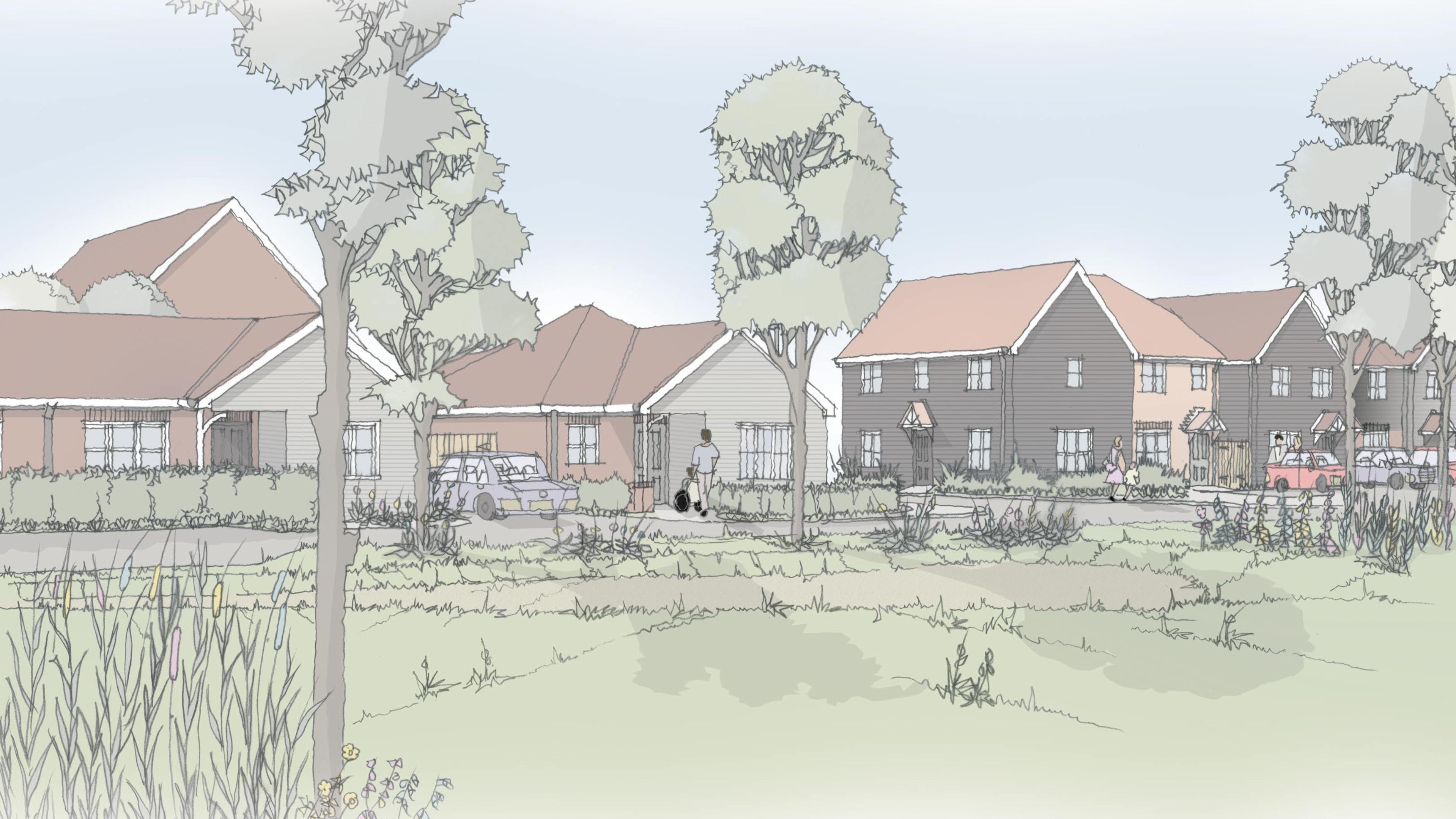 24.1877.7000 Lyndhurst Farm, Green Street Western Rural Edge Indicative CGI