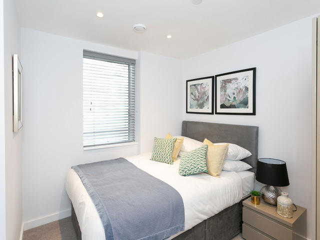 guest bedroom with double bed