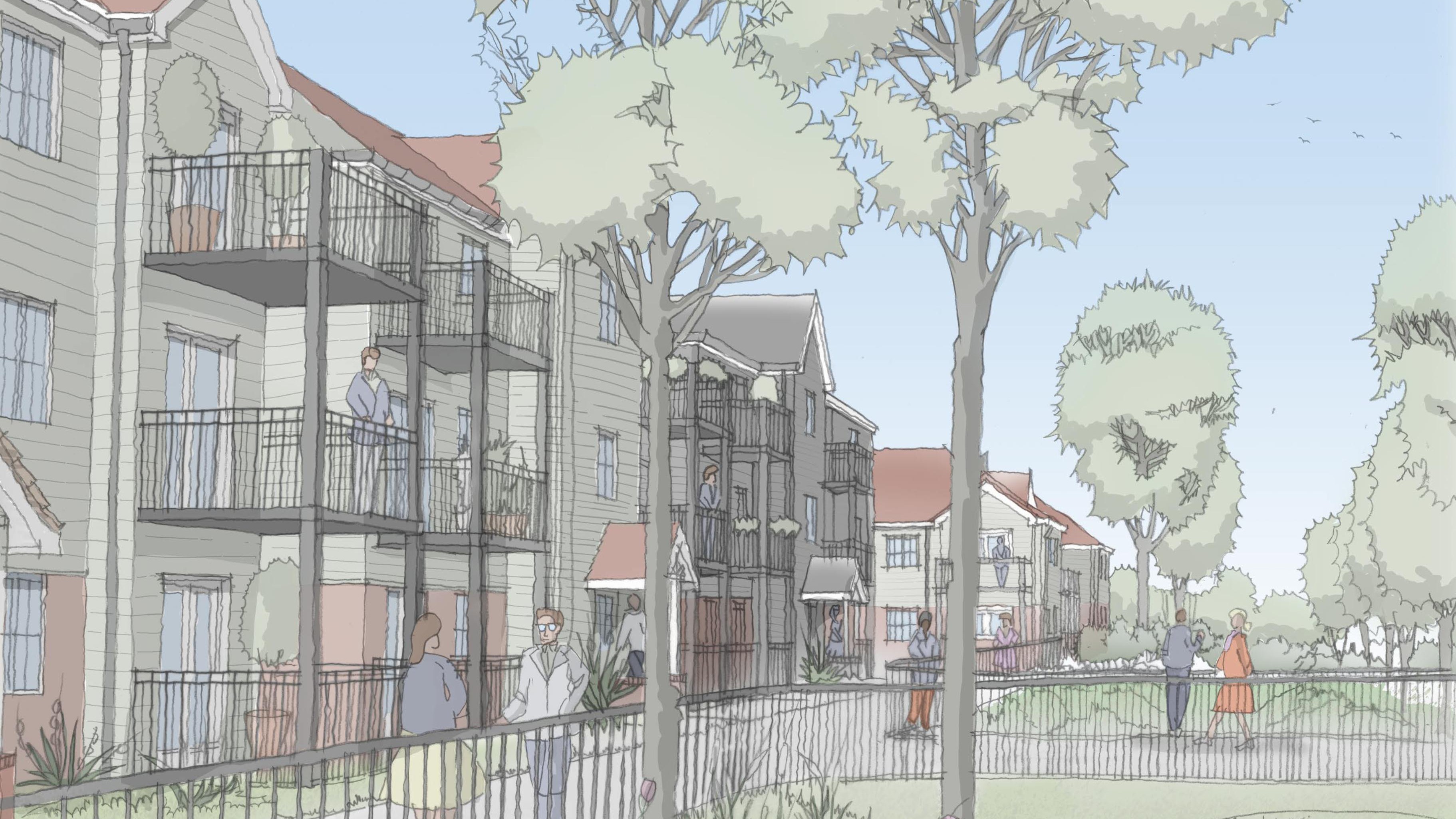 24.1877.7020 Lyndhurst Farm, Green Street Southern Rural Edge Indicative CGI