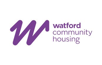 Watford Community Housing purple logo