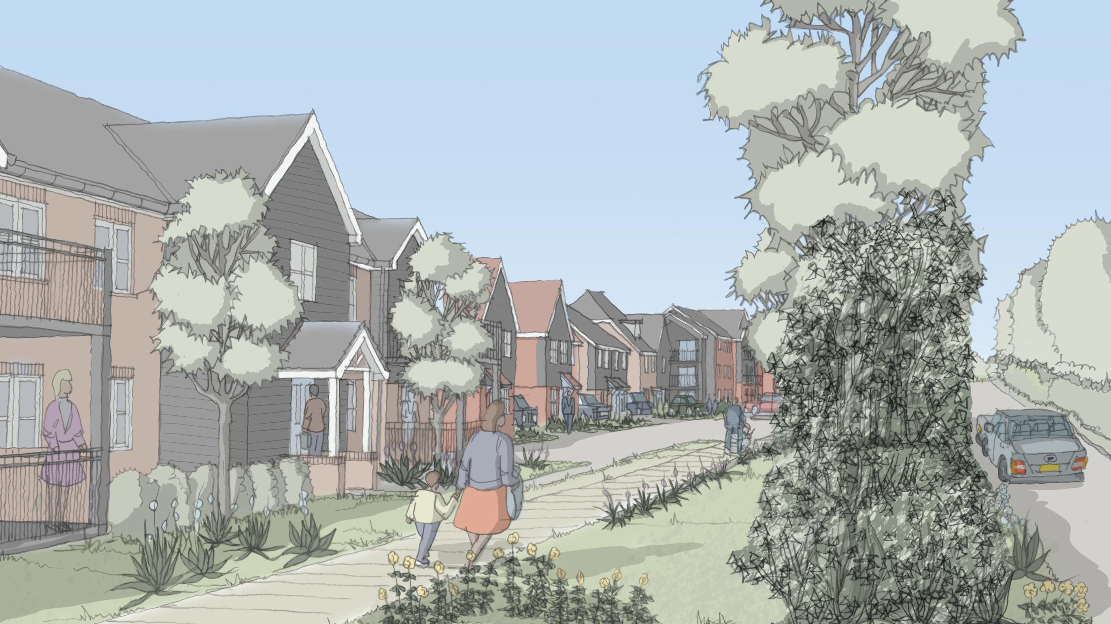 24.1877.7040 Lyndhurst Farm, Green Street Parkland Eastern Gateway 2 Indicative CGI